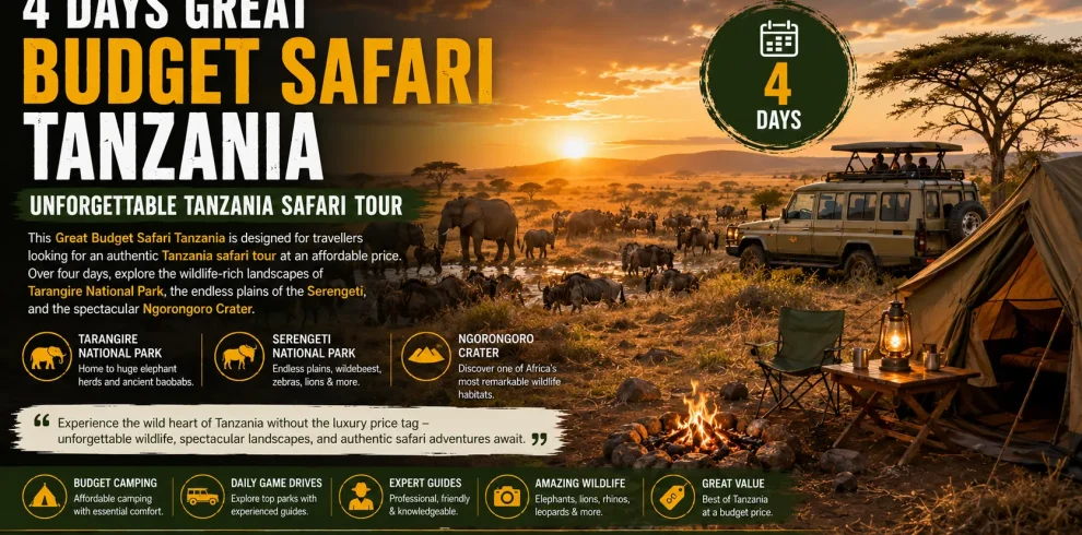 4 Days Great Budget Safari Tanzania